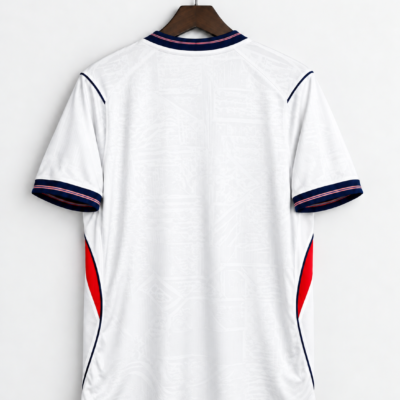 White Navy-Trimmed Soccer Jersey Back England Home Jersey 2026